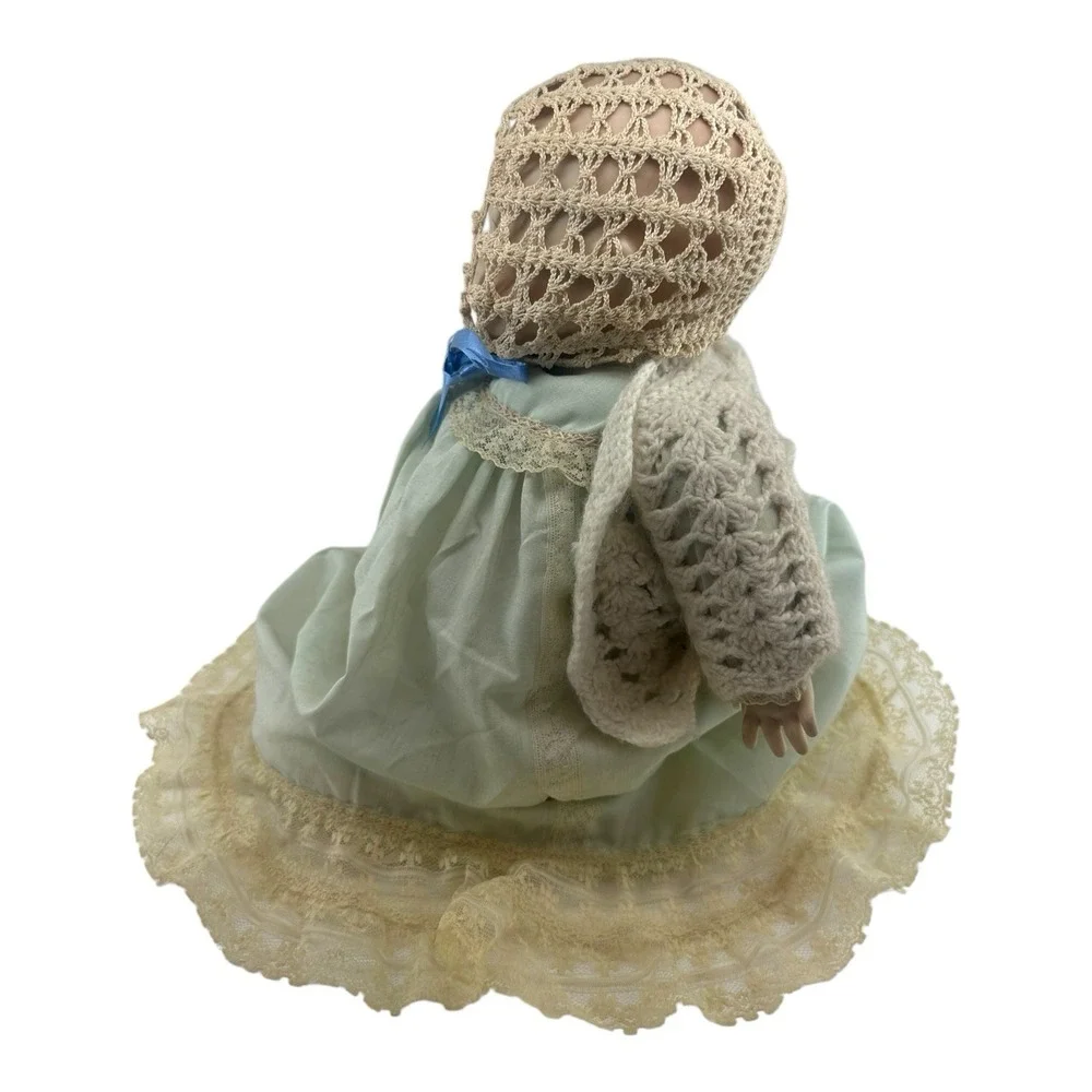 For Repair: Antique Bisque‎ Baby Doll Porcelain Head Hands Glass Eyes Cloth Body